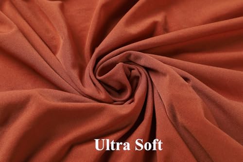 Image of Stretchy Fitted Crib Sheets Set 2 Pack Portable Crib Mattress Topper for Baby Girl Boy,Ultra Soft Jersey Material, Orange & Floral