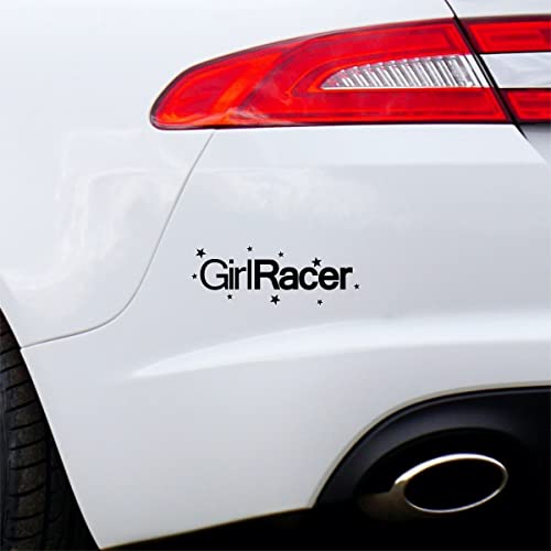 GIRL RACER Car Sticker Funny Window Bumper Vinyl Decal