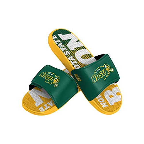 FOCO North Dakota State Bison NCAA Mens Gradient Wordmark Gel Slide - S
