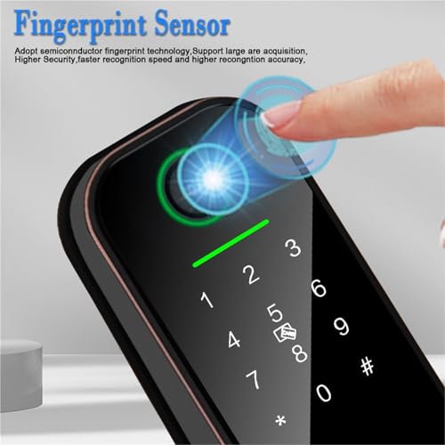 Serrure connectée Bluetooth et empreinte digitale pour porte de bureau et chambre - 4