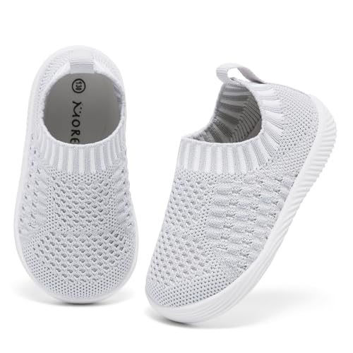 Image of MORENDL Baby Toddler Walking Socks Non-Slip Breathable Unisex Casual Sneakers