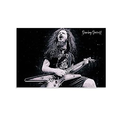 Dimebag Darrell Poster Decorative Painting Canvas Wall Art Living Room Posters Bedroom Painting 16x24inch(40x60cm)