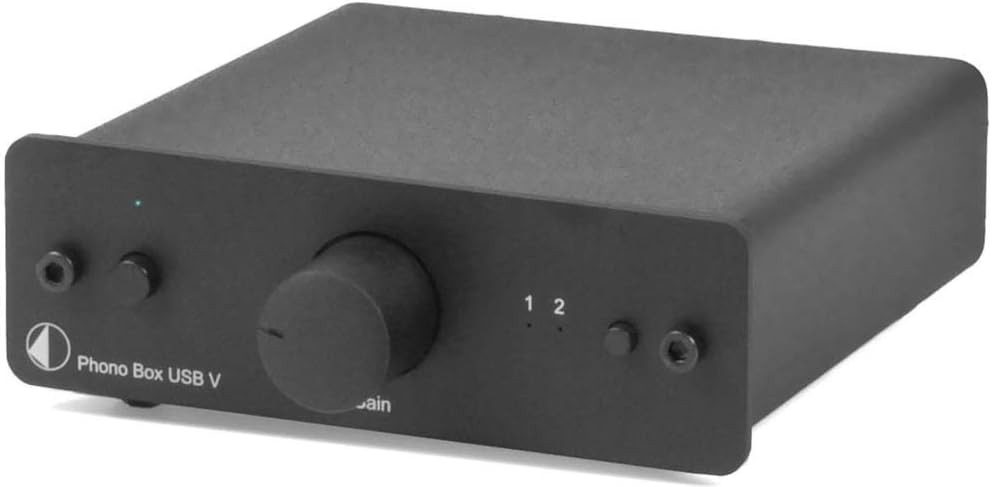 Pro-Ject Phono Box USB V MM/MC Phono/Line Preamp (Black)