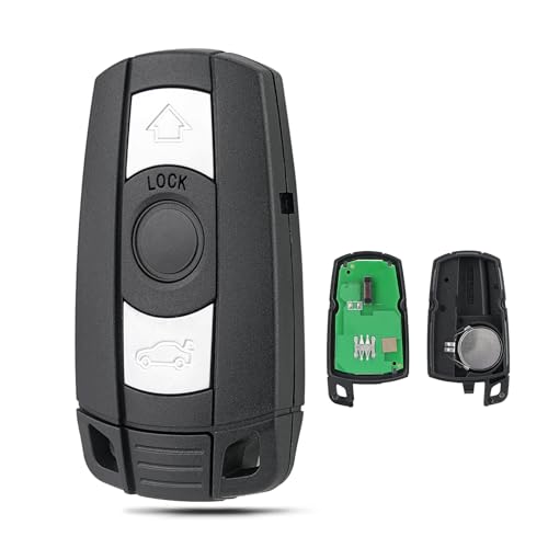 HYMOLKYE 868mhz Auto Fernbedienung Schlüssel für BMW E60 E61 E63 E64 E65 E66 E70 E71 E72 E82 E88 E89 E90 E91 E92 E93 Z4 X6 CAS3 Schlüsselgehäuse mit 46 Chip Batterie Reserveschlüssel (no keyless go