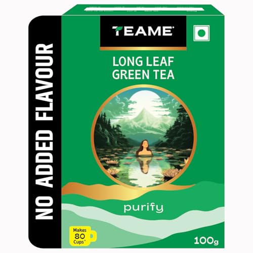 Image of TE-A-ME Green Loose Leaves - 100 gm | Green Leaves Loose Tea 100 gm | No Added Flavour
