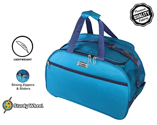 Image of Vidhi Suitcase Trolley Bag Combo Set Pack of 2 for Travelling | Water Resistant Durable Luggage Bag with Smooth Wheels(24 inch Suitcase Trolley,20 inch Duffel Trolley Bag) Green