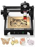 ACMER S1 2500mW Laser Engraver, Portable Cutter & Engraving Machine for Beginners,130×130mm Working Area,0.04mm Laser Spot,Creative DIY,Education STEM,Customized Business with Wood,Metal