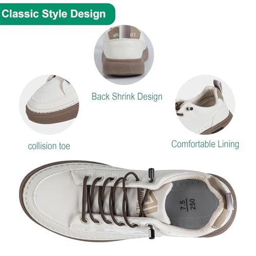 Men's Daily Fashion Sneaker, Waterproof, Anti-Slip, Puncture-Proof, Breathable, Work Shoes Walking Sneakers, Size7.53