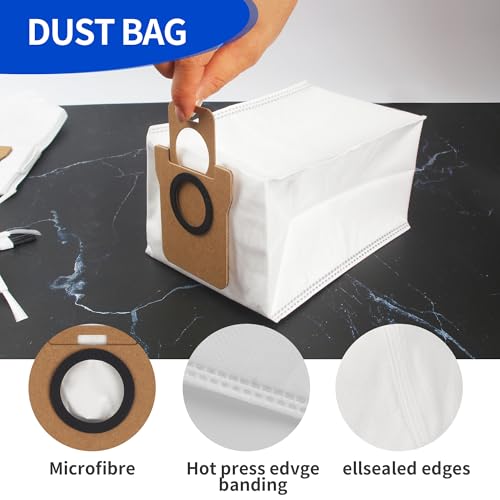 18 teiliges Zubehörset für Dreame L10s Ultra / L10 Ultra/für Xiaomi X20+,enthält1 Hauptbürste, 4 Wischpads, 4 Staubbeutel, 4 Seitenbürsten, 4 HEPA Filter, 1 Reinigungsbürste