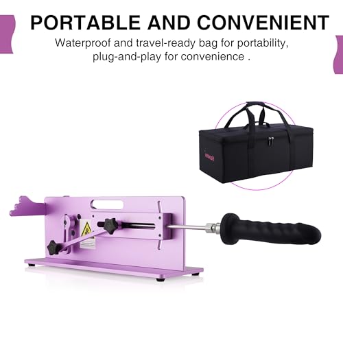 Image of Hismith Table Top - Premium Sex Machine with APP /Remote /Wire 3 in 1 Control, Love Machine with KlicLok System (Purple)
