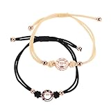 Healeved Pulseras Vibrantes Para Parejas Brazaletes Ajustables Con Sensor De Vibración Para Conexión Distancia Regalo Aniversario San Valentín