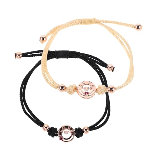 Healeved Pulseras Vibrantes Para Parejas Brazaletes Ajustables Con Sensor De Vibración Para Conexión Distancia Regalo Aniversario San Valentín Healeved Pulseras Vibrantes Para Parejas Brazaletes Ajustables Con Sensor De Vibración Para Conexión Distancia Regalo Aniversario San Valentín