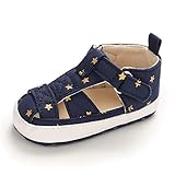  Zapatos Bebe Niña Niño Primeros Pasos Verano Zapatillas Bebé Recién Nacido Azul Marino 6-12 Meses