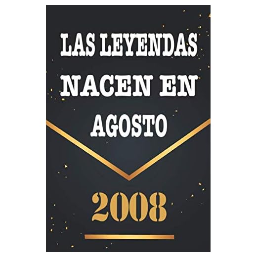 Las Leyendas Nacen En Agosto De 2008: Libro de visitas de 12 años, cuaderno, 120 páginas de felicitaciones, idea de regalo, regalo de 12 aniversario para pareja, niño, mujer, hombre