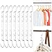 Baxcdyswe 8 Stück Platzsparende Kleiderbügel rutschfeste, Mehrfach Kleiderbügel Verbindungshaken, Magic Metall Garderobe Organizer für Hosen, Jeans, Anzug und Kleider Metall günstig Kaufen-Baxcdyswe 8 Stück Platzsparende Kleiderbügel rutschfeste, Mehrfach Kleiderbügel Verbindungshaken, Magic Metall Garderobe Organizer für Hosen, Jeans, Anzug und Kleider