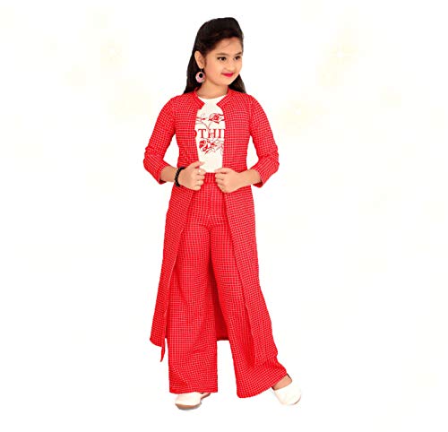 Buy Kids top Plazo with Shrug Combo Set 