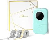 Phomemo D30 imprimante d'étiquettes Autocollante Bluetooth,étiqueteuse Portable avec 3 Rouleaux d'étiquettes,Mini Imprimante d'étiquettes pour la Maison,Le Bureau,Compatible avec Android & iOS,Vert