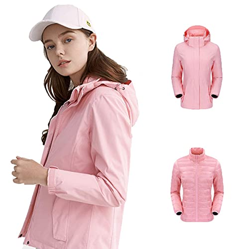 Manteau de neige chaud MU pour le snowboard en montagne veste rose en S