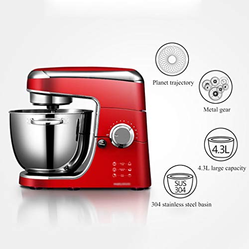 WGYDREAM Küchenmaschine Rührmaschine Knetmaschine Stand Food Mixer Teig Mixer 1000W Elektromotor 12-Gang-elektrischer… – Bild 3