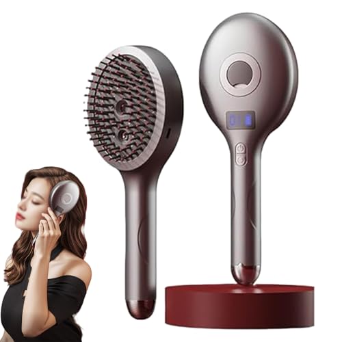 The Ultimate 2-in-1 Styling Brush & Hair Mister, Wet & Dry Tangle-Free Hair Brush, Detangling Hair Brush Glides Through Tangles for Wet, Dry & Damaged Hairs (Gray)