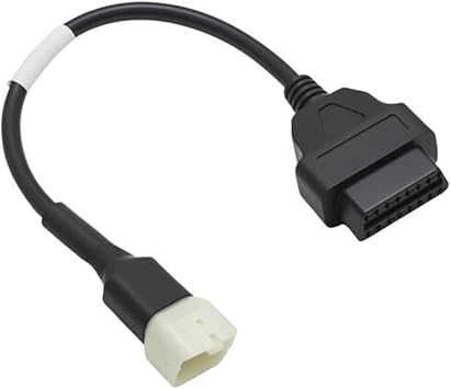 OBD2 Adapter Cable for 6 Pin For Motorcycles to 16 Pin OBDII Port Supporting DTC Read Clear and Live Data Stream Functions