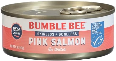Bumble Bee Wild Caught Pink Salmon in Water, 5 oz