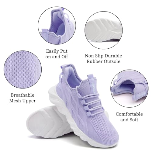 Image of DLWKIPV Womens Slip on Walking Tennis Shoes for Women Work Running Athletic Gym Sports Sneakers Lightweight Casual Shoe