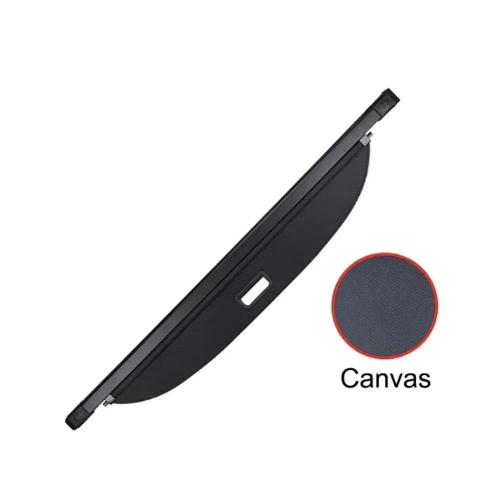 Cubierta De Carga Retráctil Cubierta Carga Maletero para SsangYong para Rexton (2008-2019) Bandeja Portaequipajes Cortina Divisoria Seguridad Alfombrilla Coche Fundas para Maletero(Canvas)