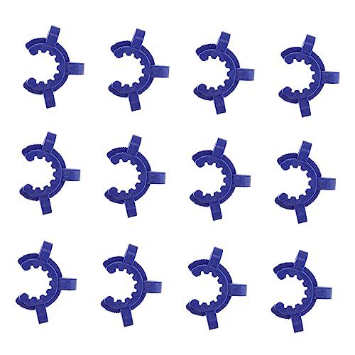 NAMOARLY 12pcs Plastic Labs for Glass Taper Joints Strong Holding Force Clamp Laboratory Random