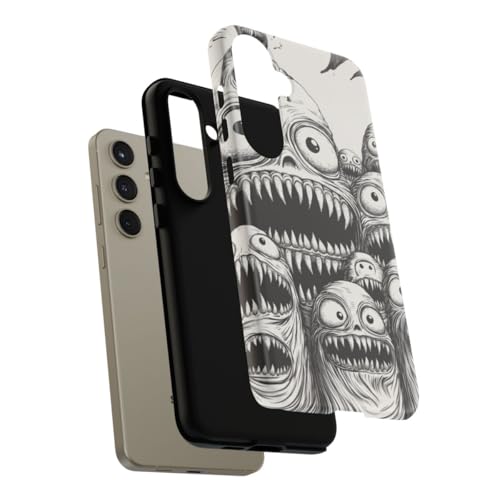 Coque Galaxy S24 Plus antichoc Slimy Monster Heads mate noire - 4