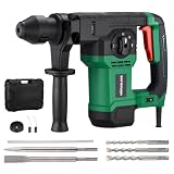 WORKBLESS 1-1/4' SDS-Plus Rotary Hammer Drill 13Amp Heavy-Duty for Concrete