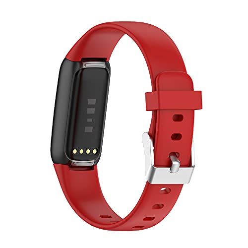 Lemspum Pulseiras de silicone compatíveis com pulseiras esportivas de reposição para Fitbit Luxe, ed