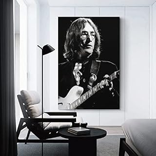 John Lennon Poster sur toile vintage avec peinture à suspendre pour chambre à coucher, salon, décoration esthétique 50 x… - Les Beatles, Paul McCartney, John Lennon, RIngo Starr, George Harrison John Lennon Poster sur toile vintage avec peinture à suspendre pour chambre à coucher, salon, décoration esthétique 50 x… – Image 3