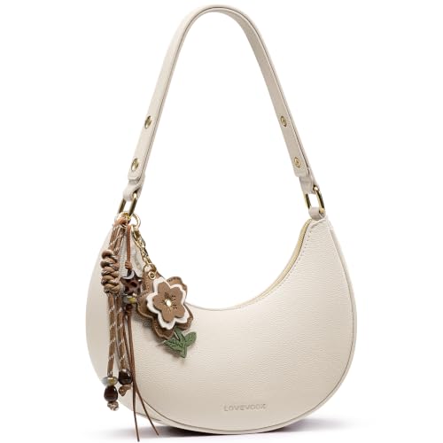 LOVEVOOK Crescent Shoulder Bag for Women, Small Clutch Purse Cute Handbag