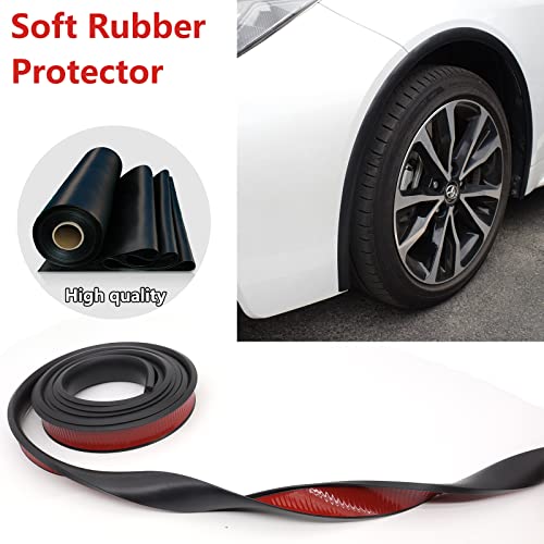 Autoxbert 3M/10Ft Fender Flare Rubber Seal L Shape Fender Flares Edge Trim Door Edge Molding Kit Arches Extension Protector For Car And Truck Wheel Wells #TOP3