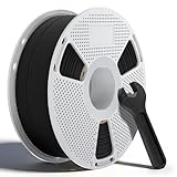 SUNLU Nylon PA6-CF 3D Printer Filament 1.75mm - 20% Carbon Fiber Reinforced, 209°C Heat Resistance, Ultra-Stiff & Strong for Industrial Prototypes & Parts, 1KG, Frosted Texture (Black)