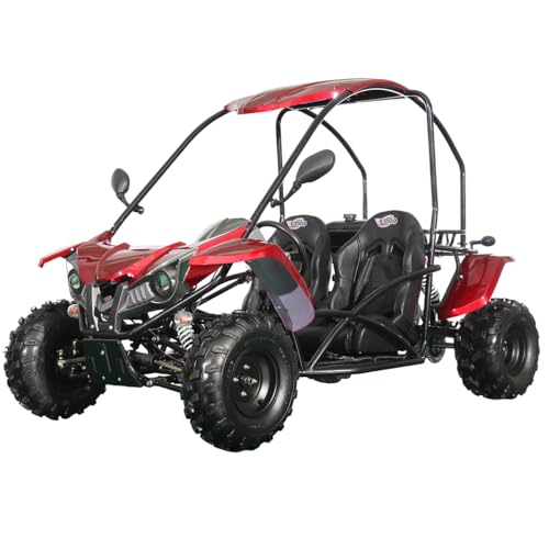 X-PRO Talon 125cc Go Kart with 3-Speed Semi-Automatic Transmission w/Reverse, LED Headlights, Big 18