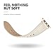 SWEES Leather Band Compatible for iWatch 38mm 40mm, Genuine Leather Replacement Strap Rose Gold Buckle Compatible iWatch Series 6 5 4 3 2 1 Sports & Edition Women And Men, Ivory White