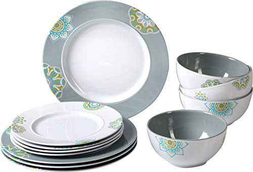 Set 4 Bicchieri Colorati Brunner Tahiti - Con Anello Antiscivolo, Plastica Alimentare, Lavastoviglie