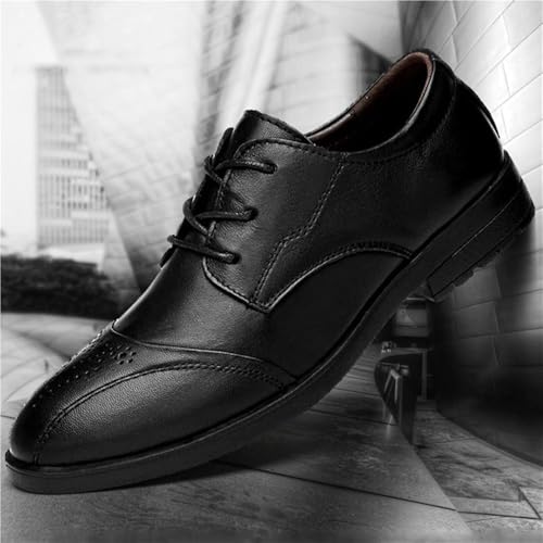 Mens Derby Dress Shoes Lace Up Leather Oxford Casual Comfortable Walking Business Office Classic Formal Work Shoes3