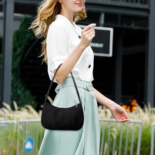 Hmcey Borsa Tracolla Donna Y2K,Borse A Spalla Piccole,Borsetta Ragazza Ascellare,Borsa A Mano Elegante,Shoulder Handbag,Mini Hobo Bag,Pochette Tote Moda,Borsetta Shopping Per Lavoro, Appuntamenti - 3