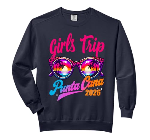 Girls Trip Punta Cana 2026 Matching Summer Vacation Women Comfort Colors Adult Sweatshirt