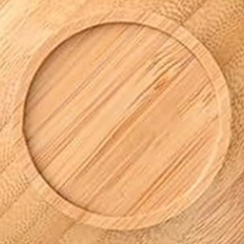 Plateau pour verre à vin et charcuterie bois x4 | Service fêtes & restaurants - 8