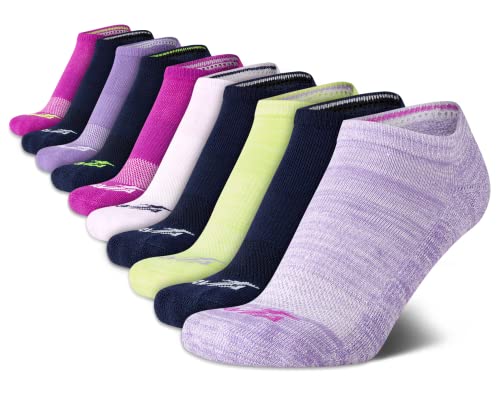 Image of Avia Womens Low Cut Socks - 6 /10 Pack Performance Stretch Cushioned Moisture Wicking Athletic No Show Socks for Women (4-12)