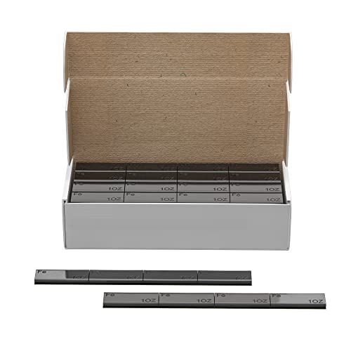 YIZBAP Wheel Weights Black 1oz, 144 oz/Box, 144pcs, with Strong Black