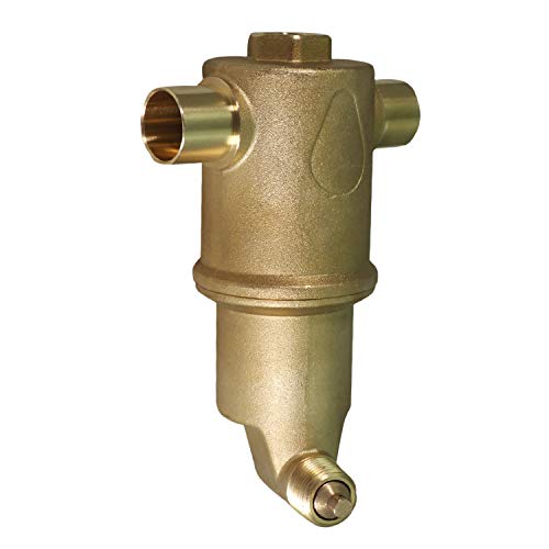 Image of Midline Valve SBW-TQ114T Spiral Air Eliminator Valve for Hydronic Heating Applications; Solid Brass; 1-1 /4 in. SWT Connections