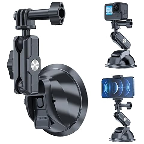 TELESIN Suction Cup Mount for Action Cameras Cover