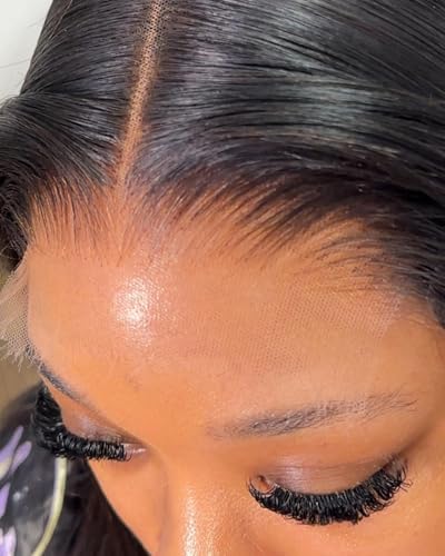 BEEOS Jet Black 5x5 SKINLIKE Real HD Lace Closure Body Wave 0.10mm Ultra-thin Invisbile HD Lace Can Melt into Any Skin Tone Human Hair Closure Pre-Plucked Bleached Knot 14 Inch