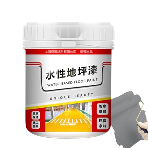 Eventerde Peinture de sol époxy imperméable - Peinture de sol résistante à l'usure, revêtement de sol, revêtement antidérapant pour sols, peinture ciment pour béton extérieur,