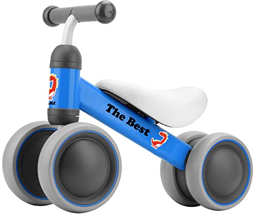 Image of BEKILOLE Balance Bike Toys for 1 2 3 Year Old Boy Gifts, 10-36 Month Toddler Balance Bike,First Riding on Toys, One Year Old Boy Birthday Gifts, 1st Birthday Gifts (Blue)